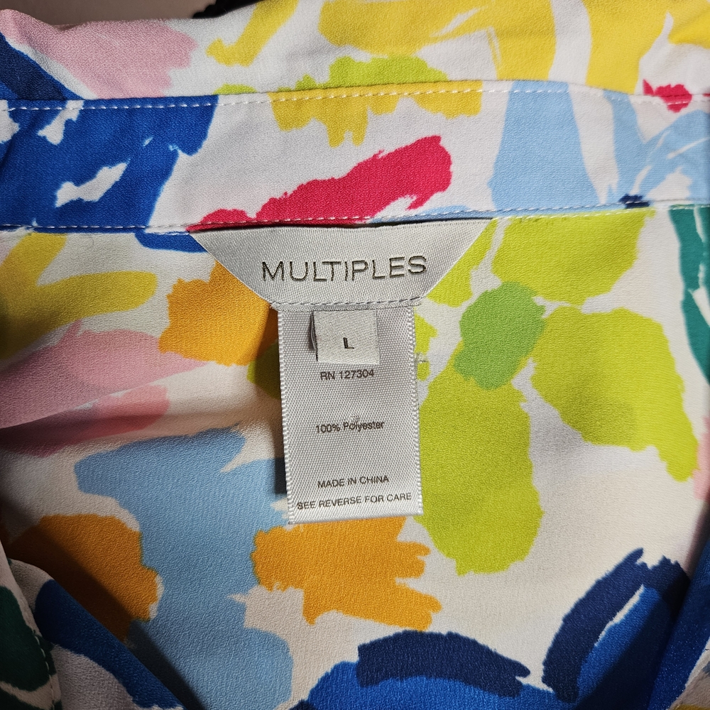 Multiples multicoloured floral button up blouse S… - image 4